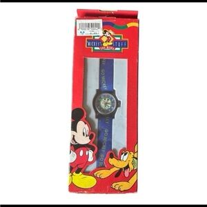 Disney Kids Blue Strap Mickey & Friends Watch in Red Box